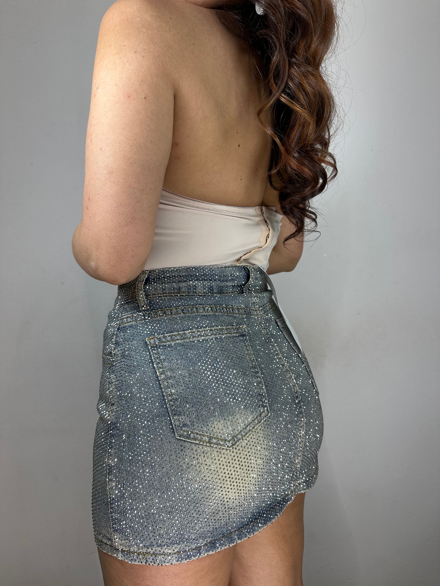 MINIGONNA STRASS
