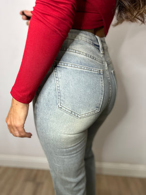 JEANS CHIARO ALLA CAVIGLIA