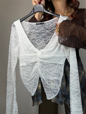 MAGLIA INCROCIO IN PIZZO