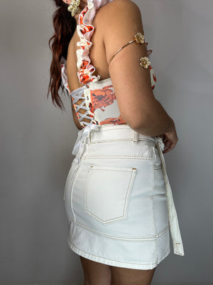 MINI IN JEANS ÉCRU