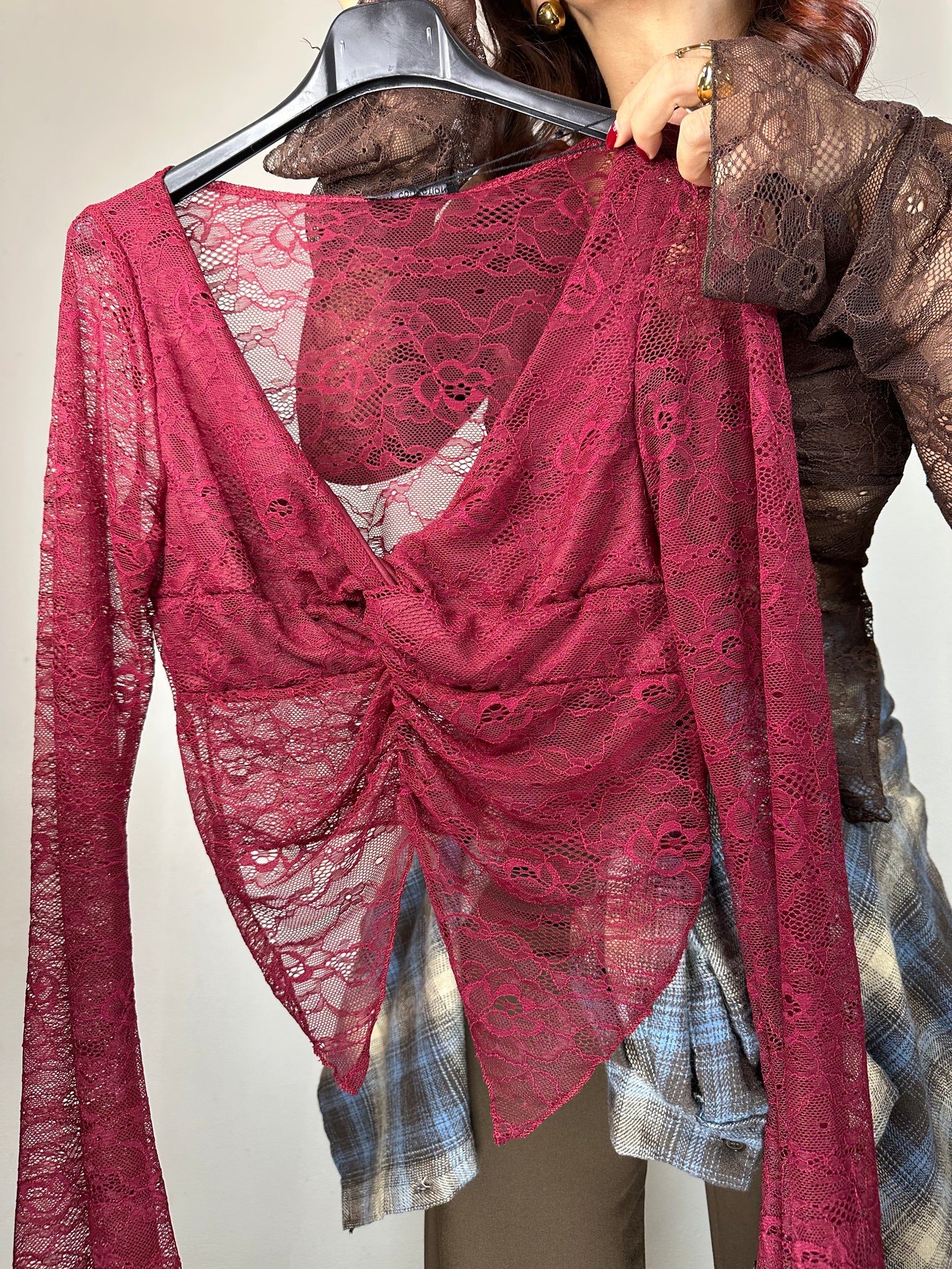 MAGLIA INCROCIO IN PIZZO