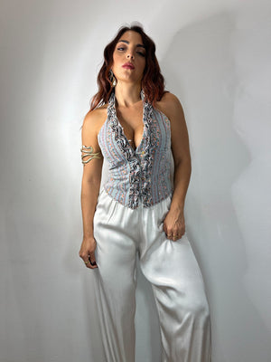 PANTALONE IN SATIN