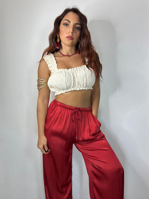 PANTALONE IN SATIN