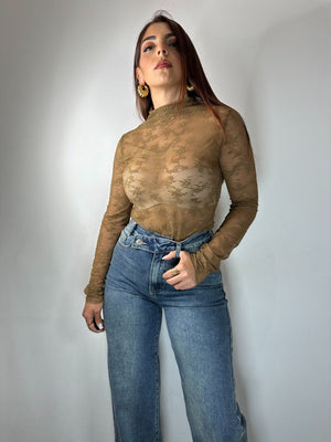 JEANS BOTTONE LATERALE