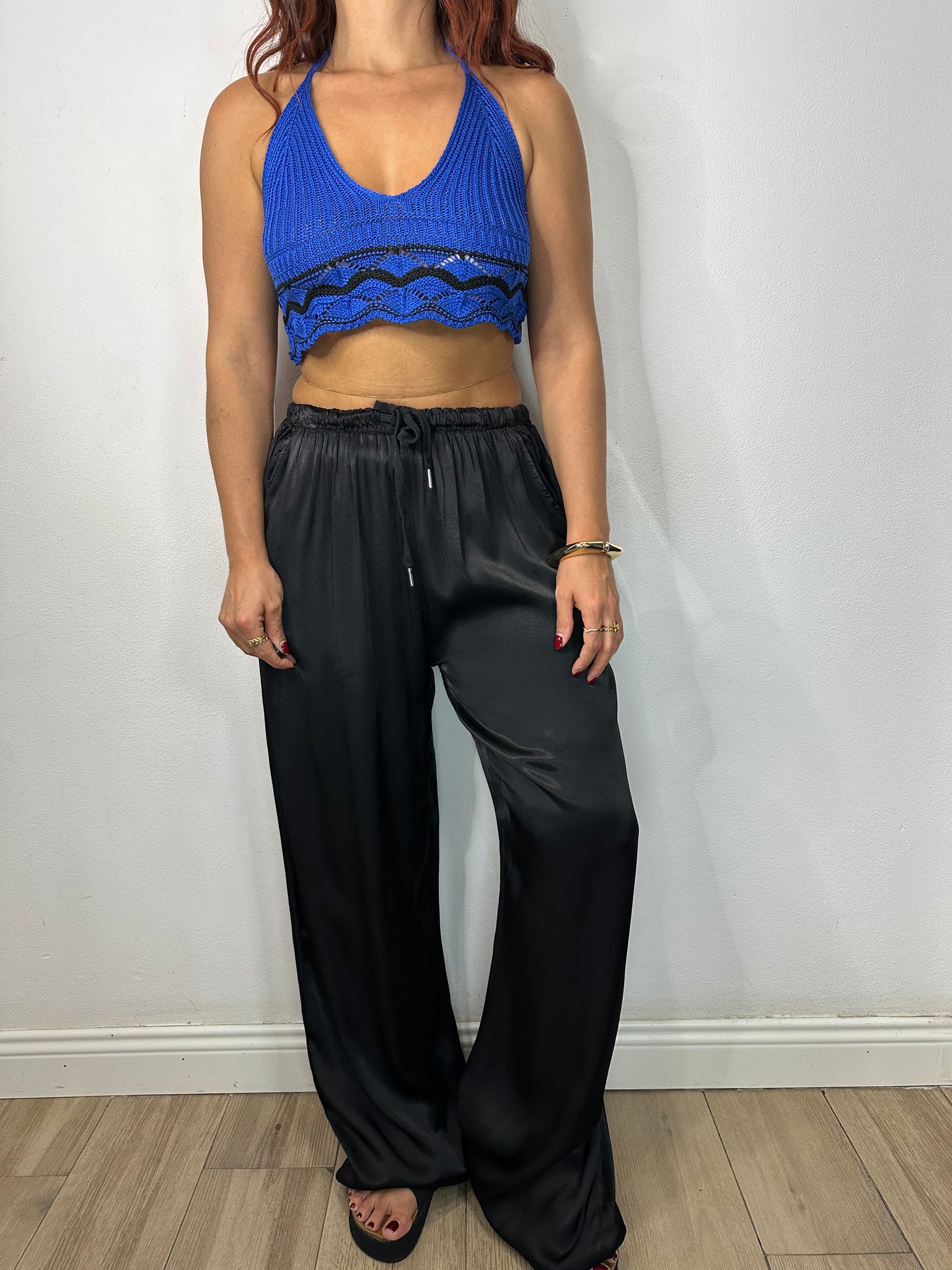 PANTALONE IN SATIN