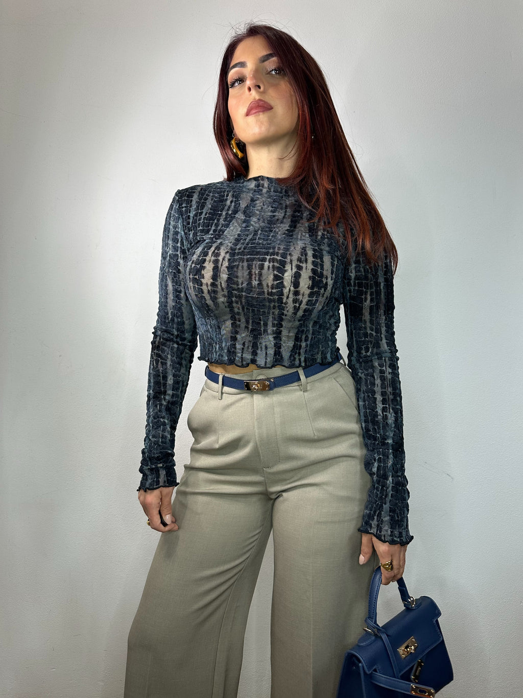 PANTALONE A PALAZZO FANGO