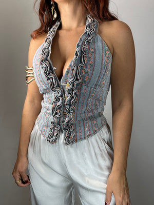 TOP DI JEANS A FIORI