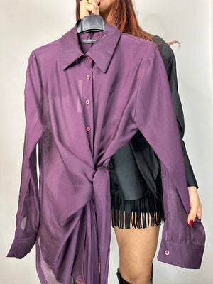 CAMICIA VELATA CON NODINO