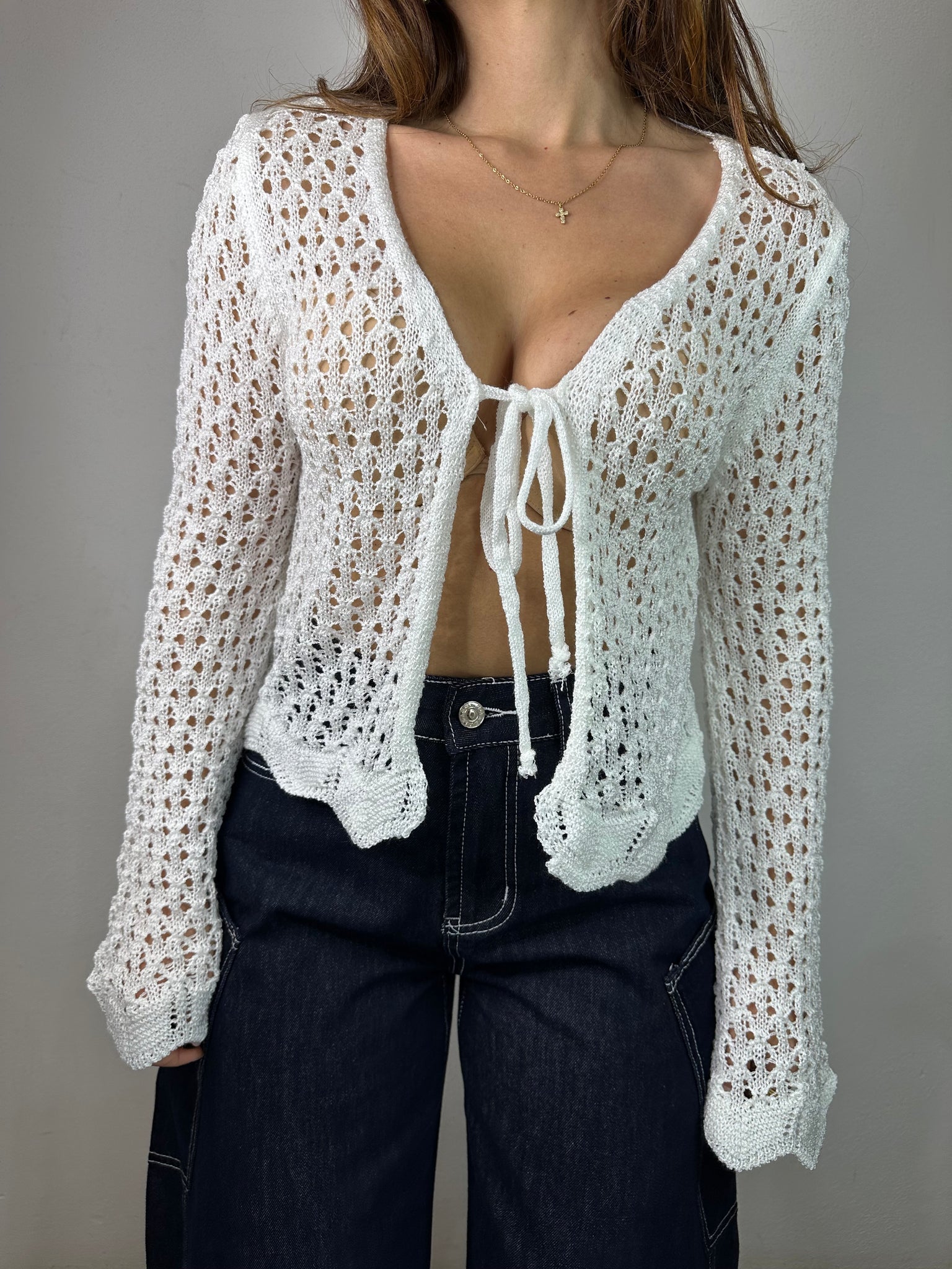 CARDIGAN A UNCINETTO