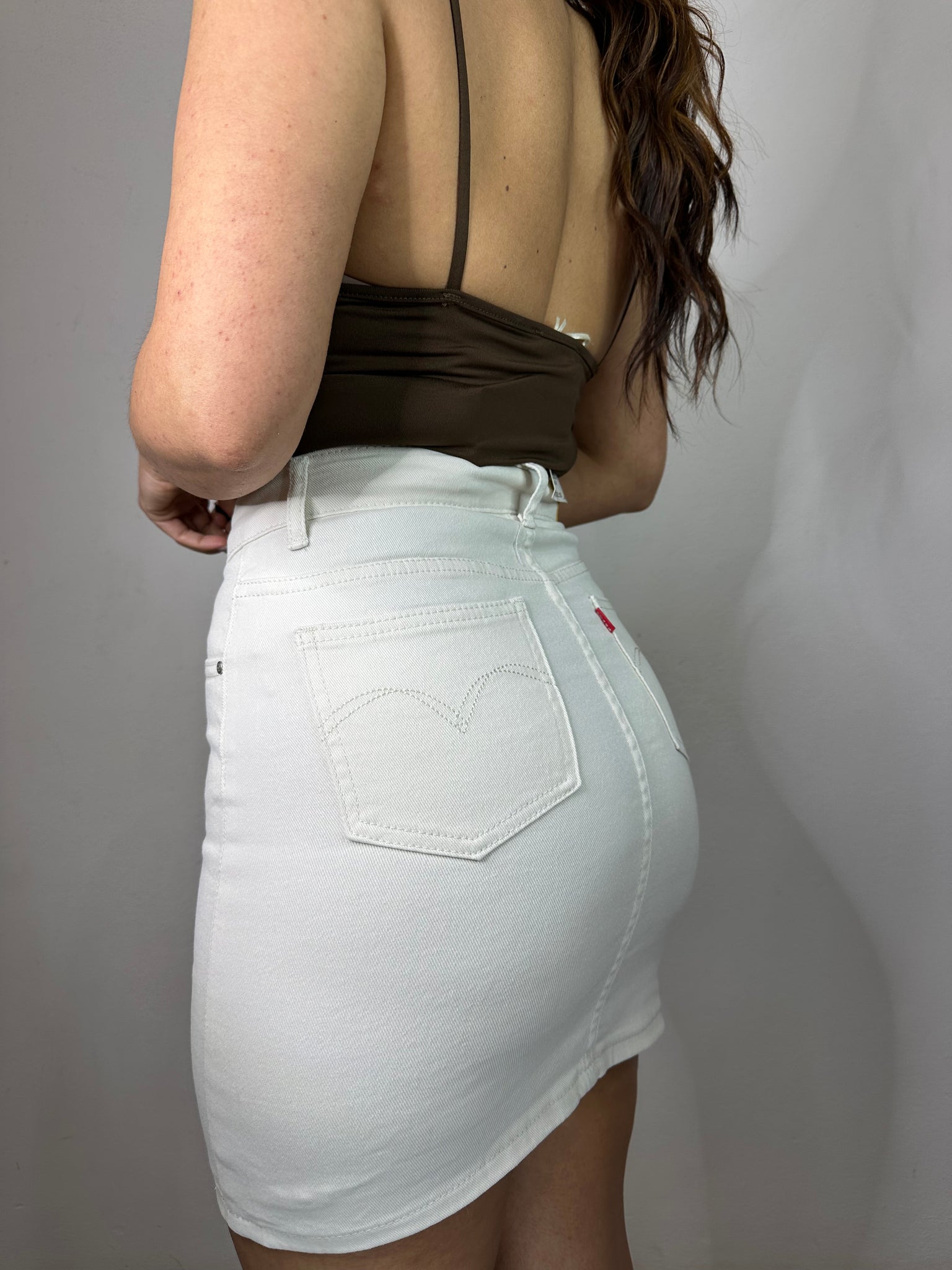 GONNA IN JEANS CREMA
