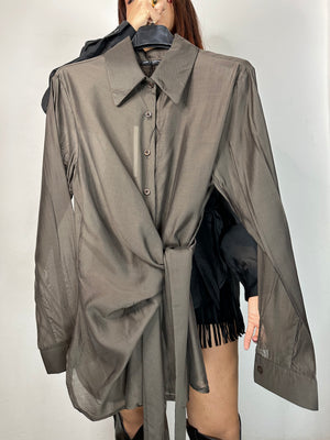 CAMICIA VELATA CON NODINO