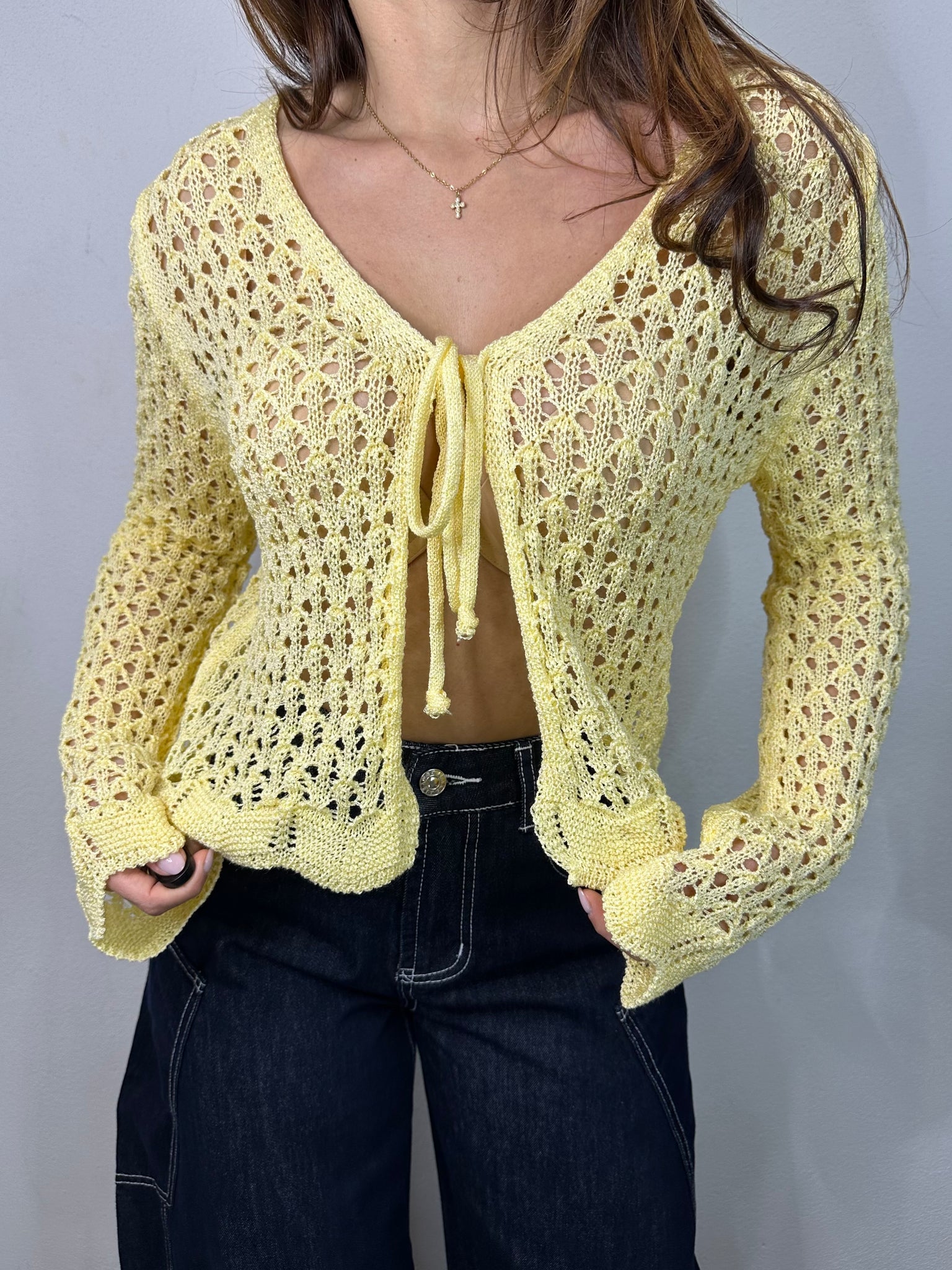 CARDIGAN A UNCINETTO