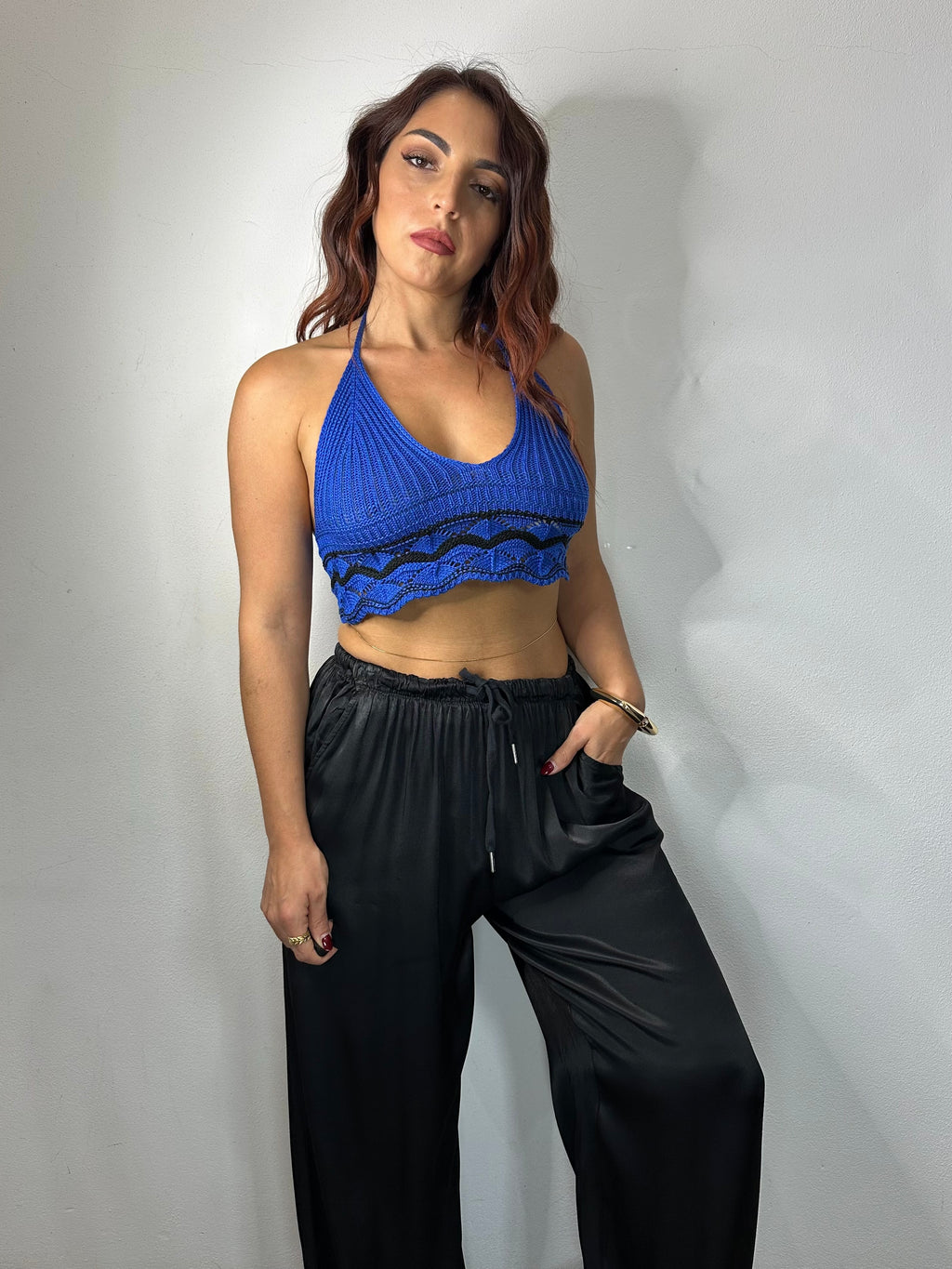 PANTALONE IN SATIN