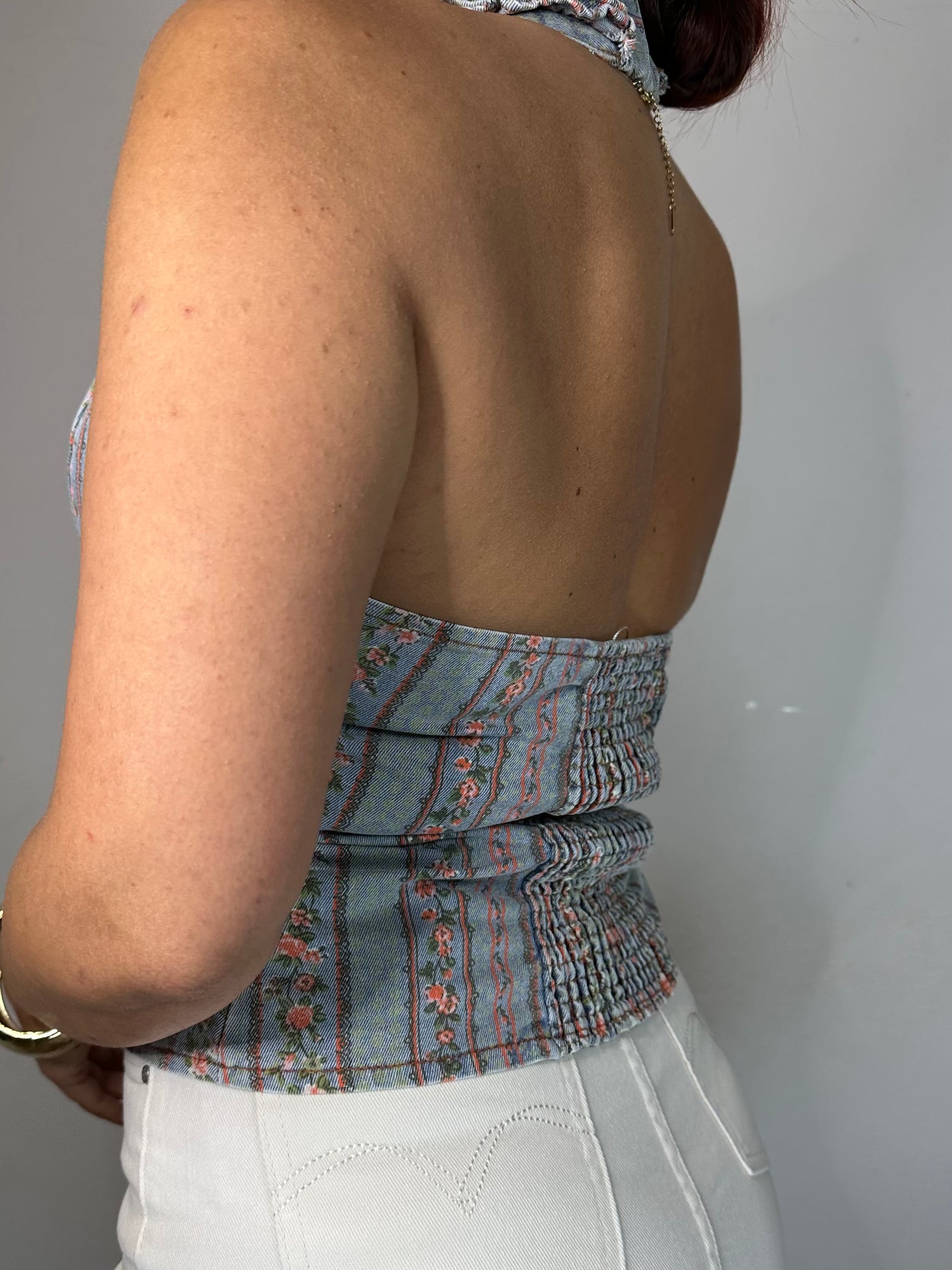 TOP DI JEANS A FIORI