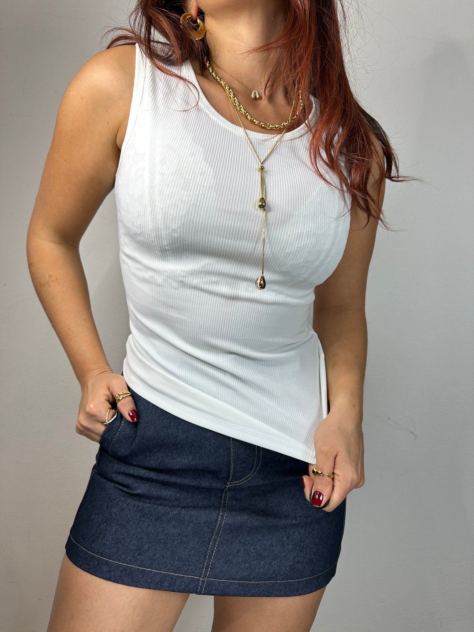 COORDINATO CAMICIA CON CANOTTA