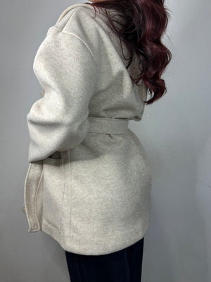 CAPPOTTO BEIGE A VESTAGLIA