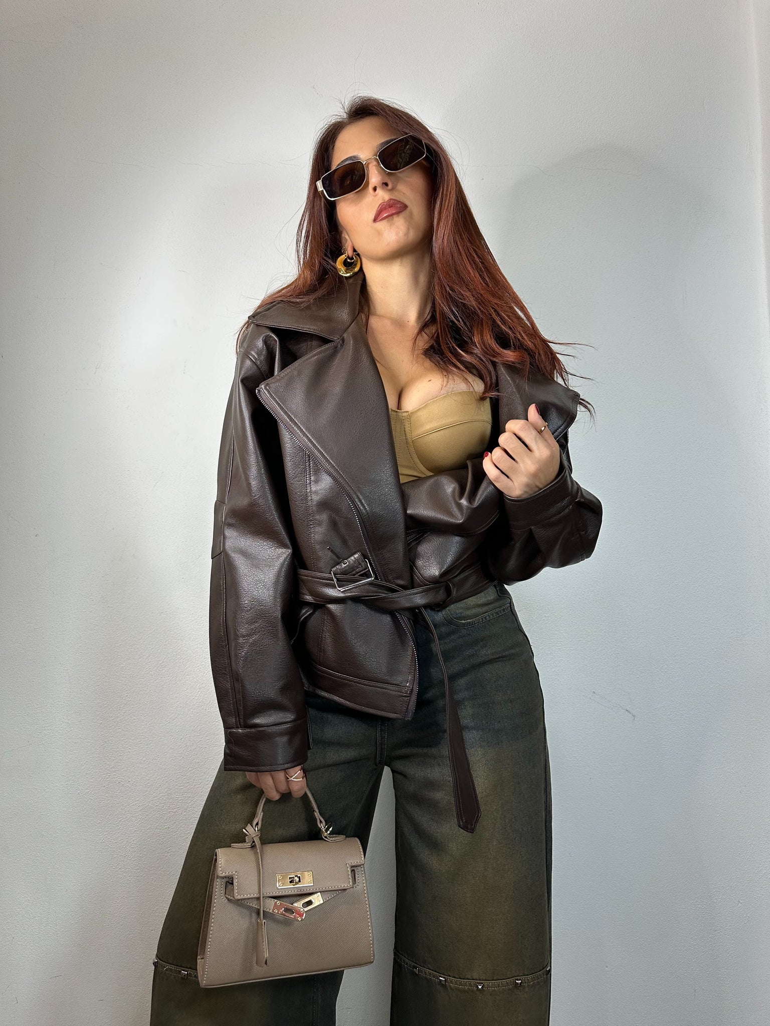 JEANS PALAZZO BORCHIETTE