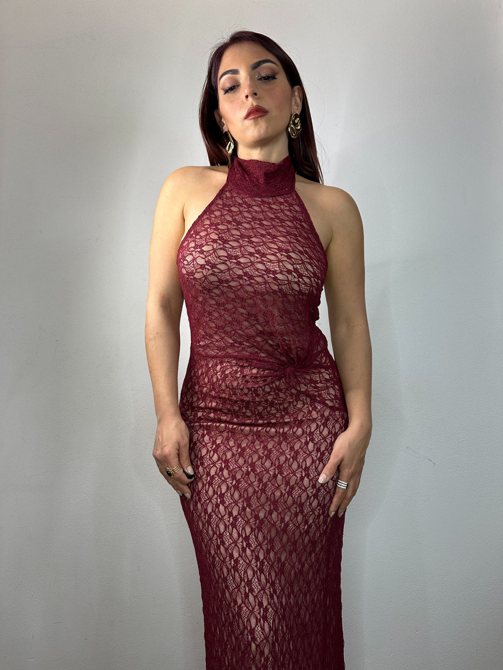 ABITO PIZZO BORDEAUX