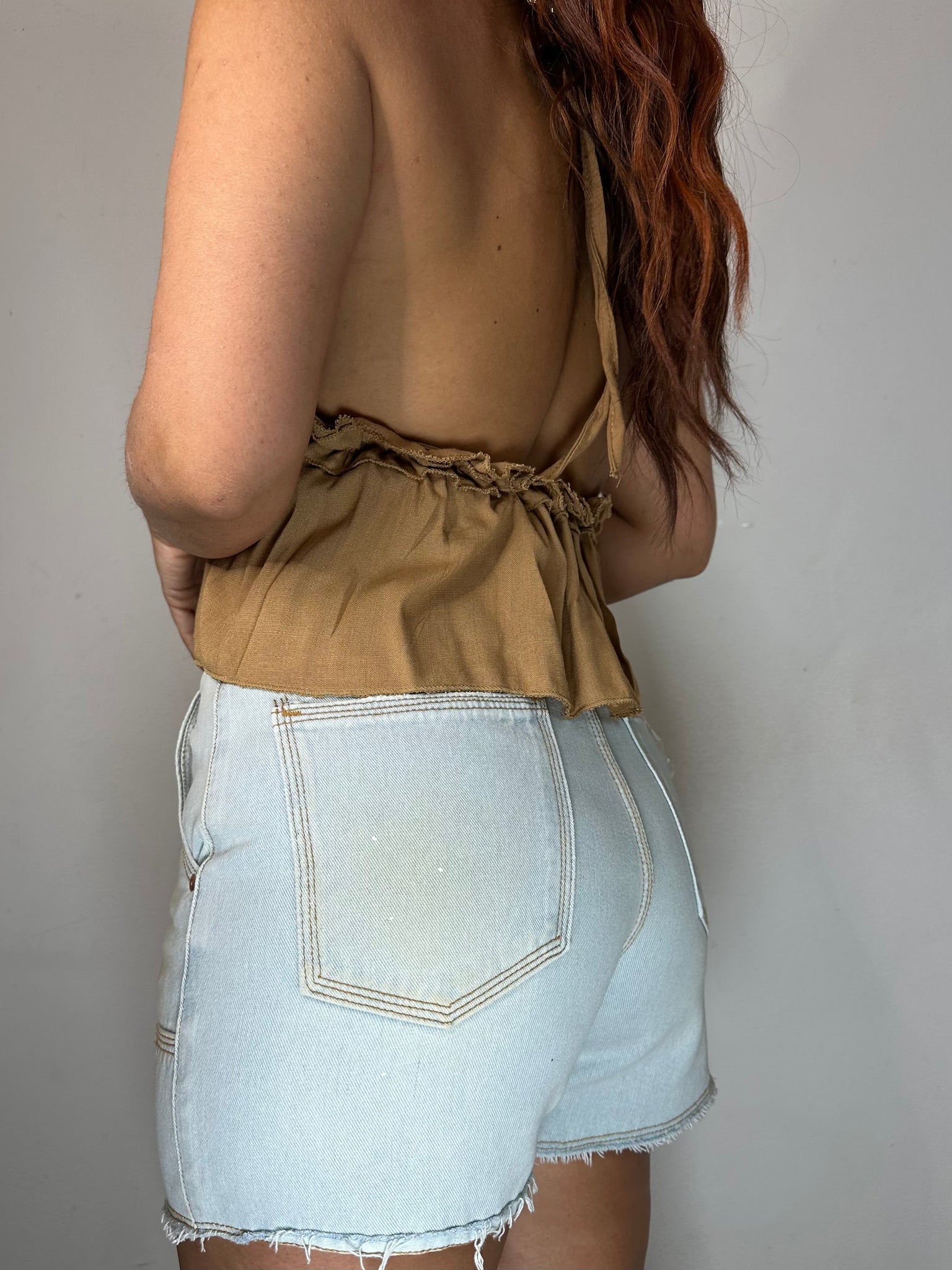PANTALONCINO JEANS CHIARO