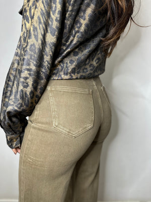 JEANS A PALAZZO BEIGE