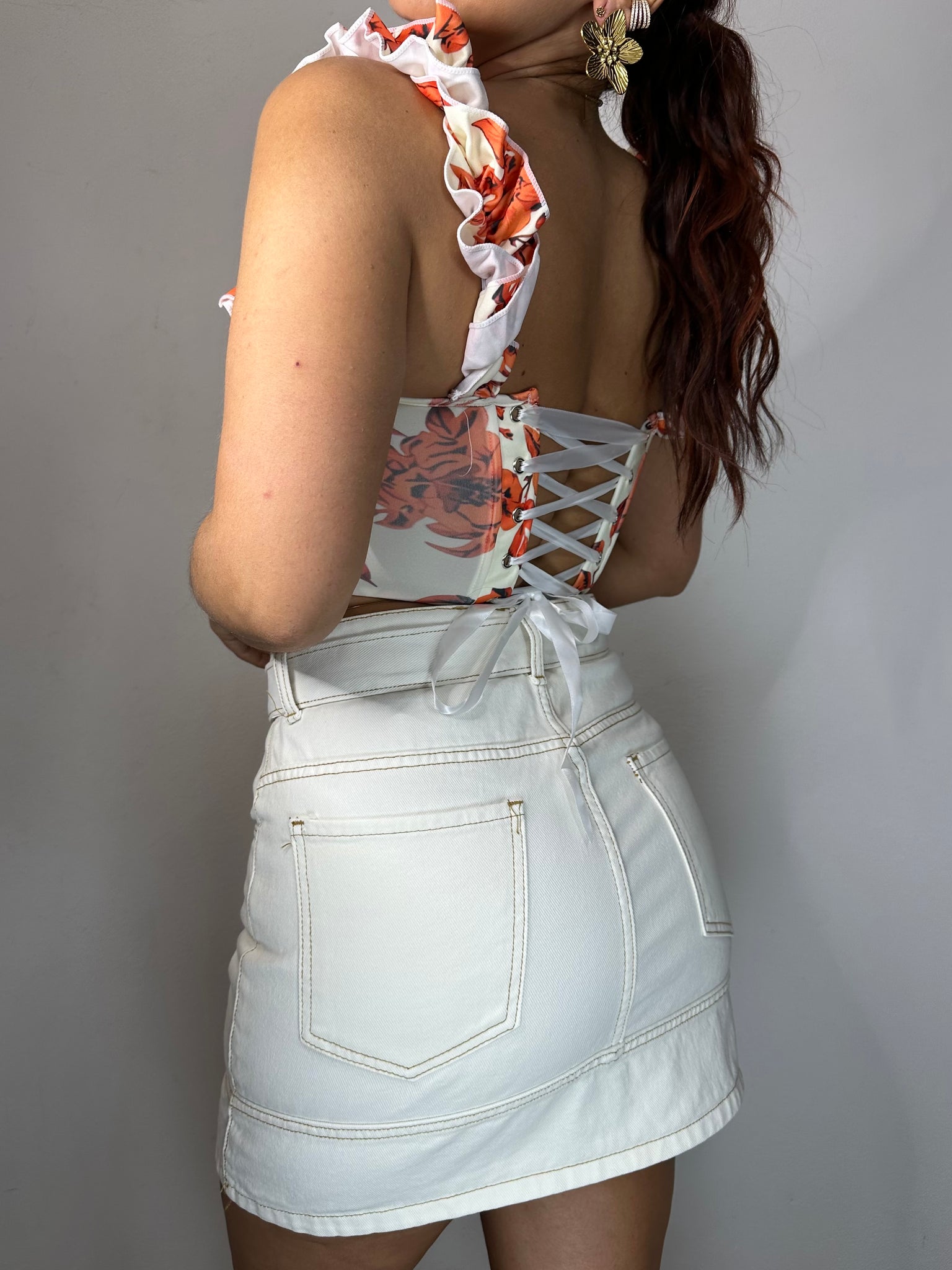 MINI IN JEANS ÉCRU