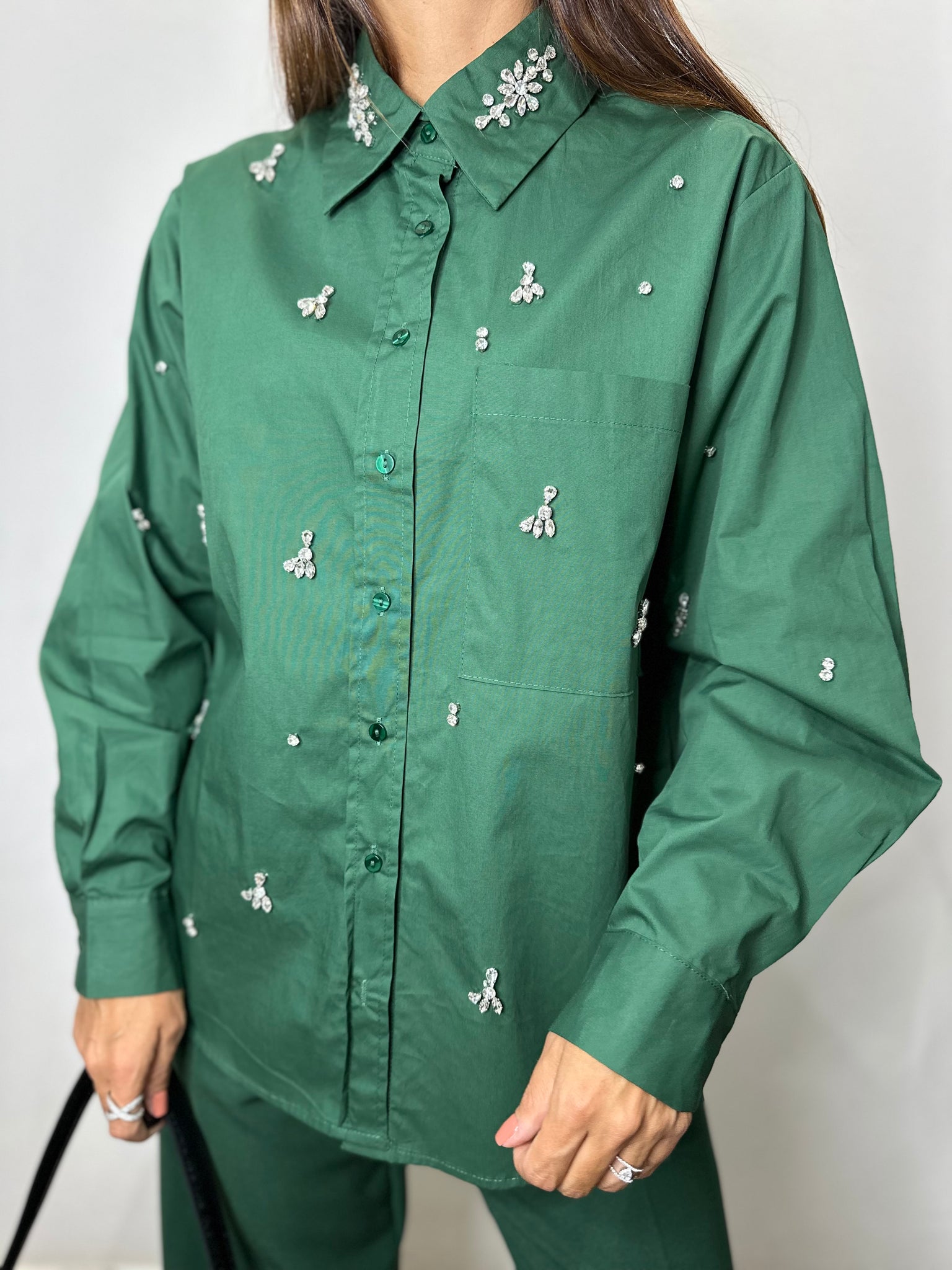 CAMICIA VERDE BOTTIGLIA