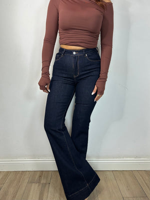 JEANS SCURO ZAMPA