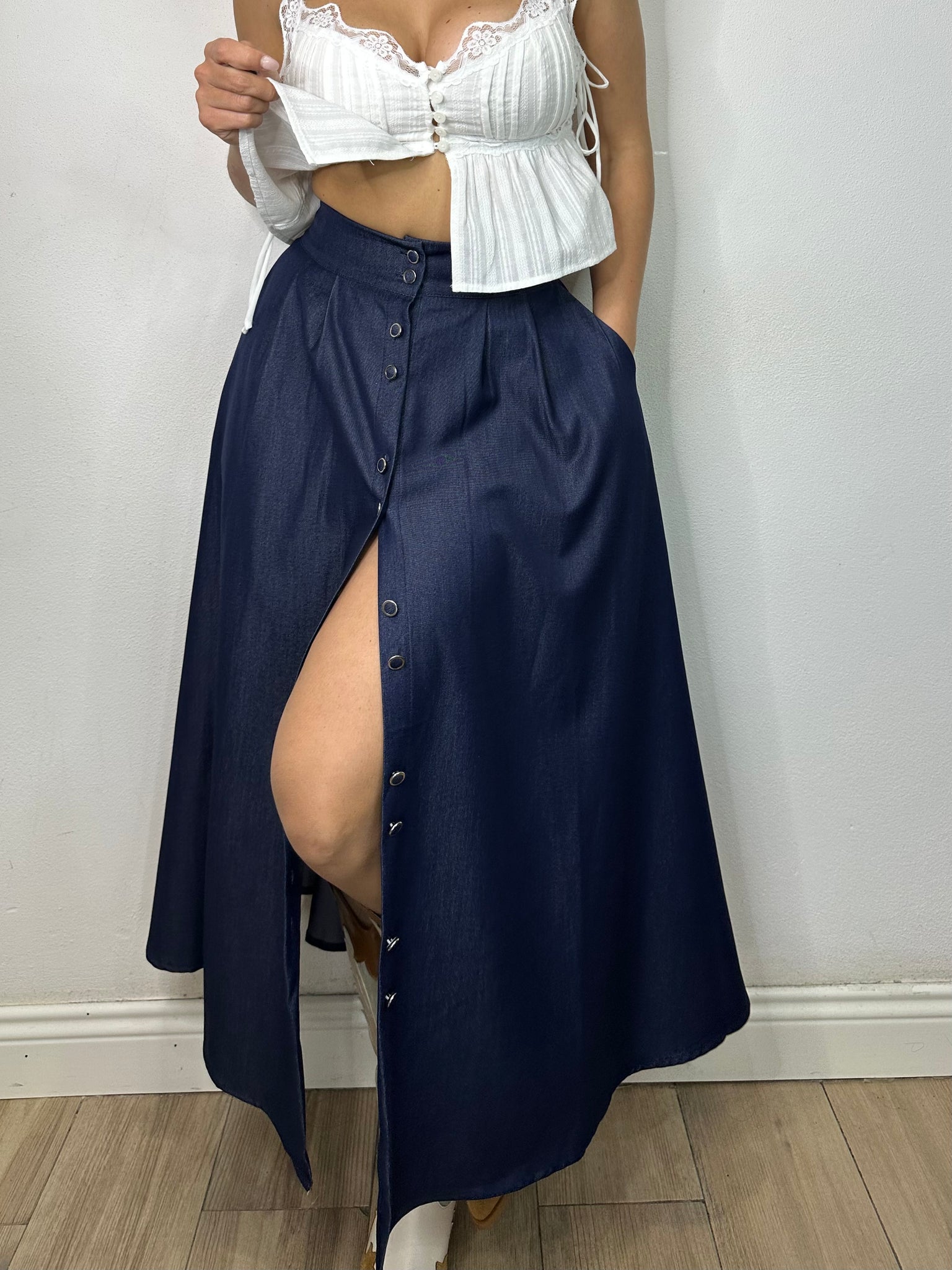 GONNA EFFETTO DENIM