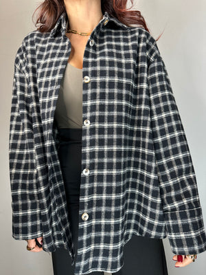 CAMICIA IN PILE QUADRETTI PICCOLI