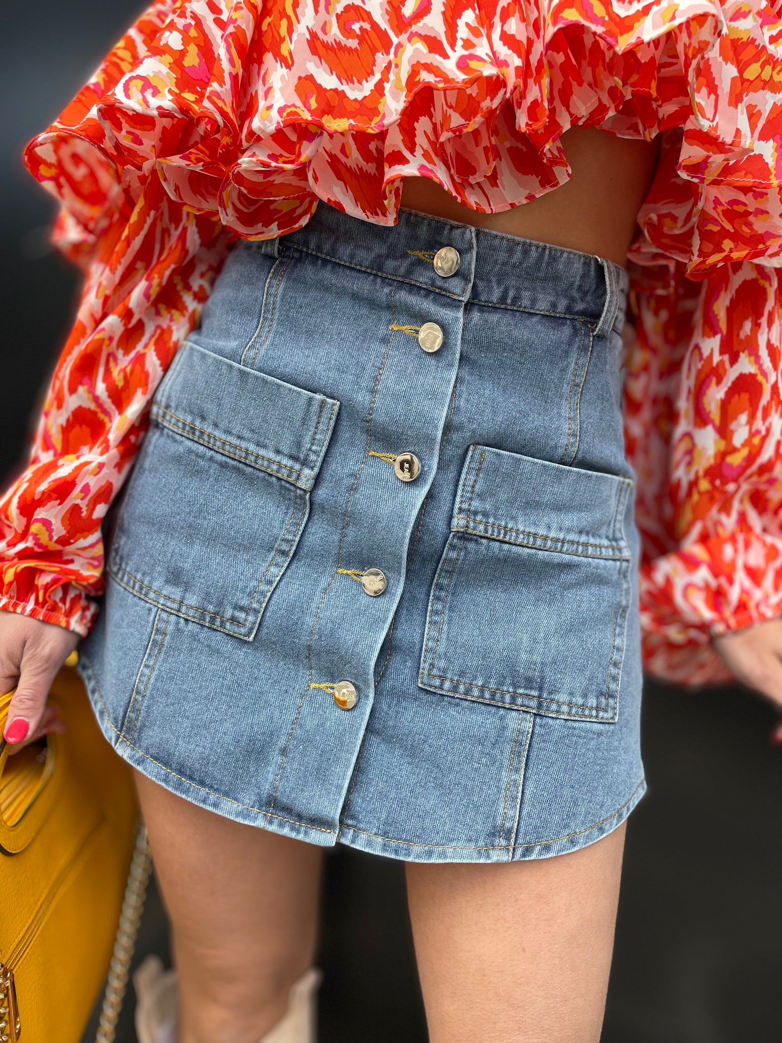 PANTAGONNA JEANS SCURO