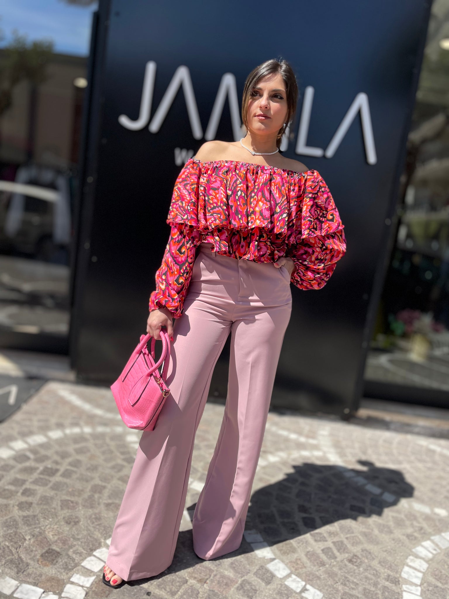 PANTALONE ROSA CONFETTO