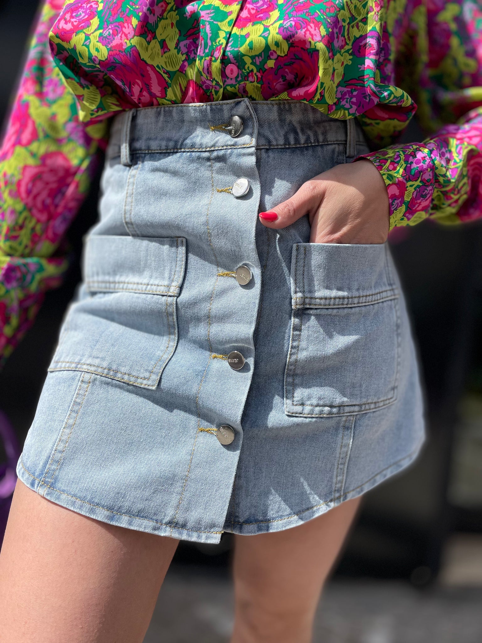 PANTAGONNA JEANS CHIARO